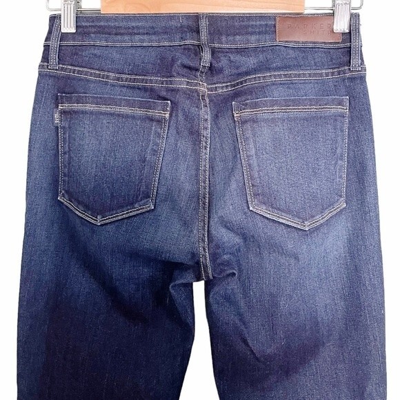 Parker Smith Denim Ava Skinny High Rise Distressed Dark Wash Slim Jeans Size 26 - Picture 4 of 11
